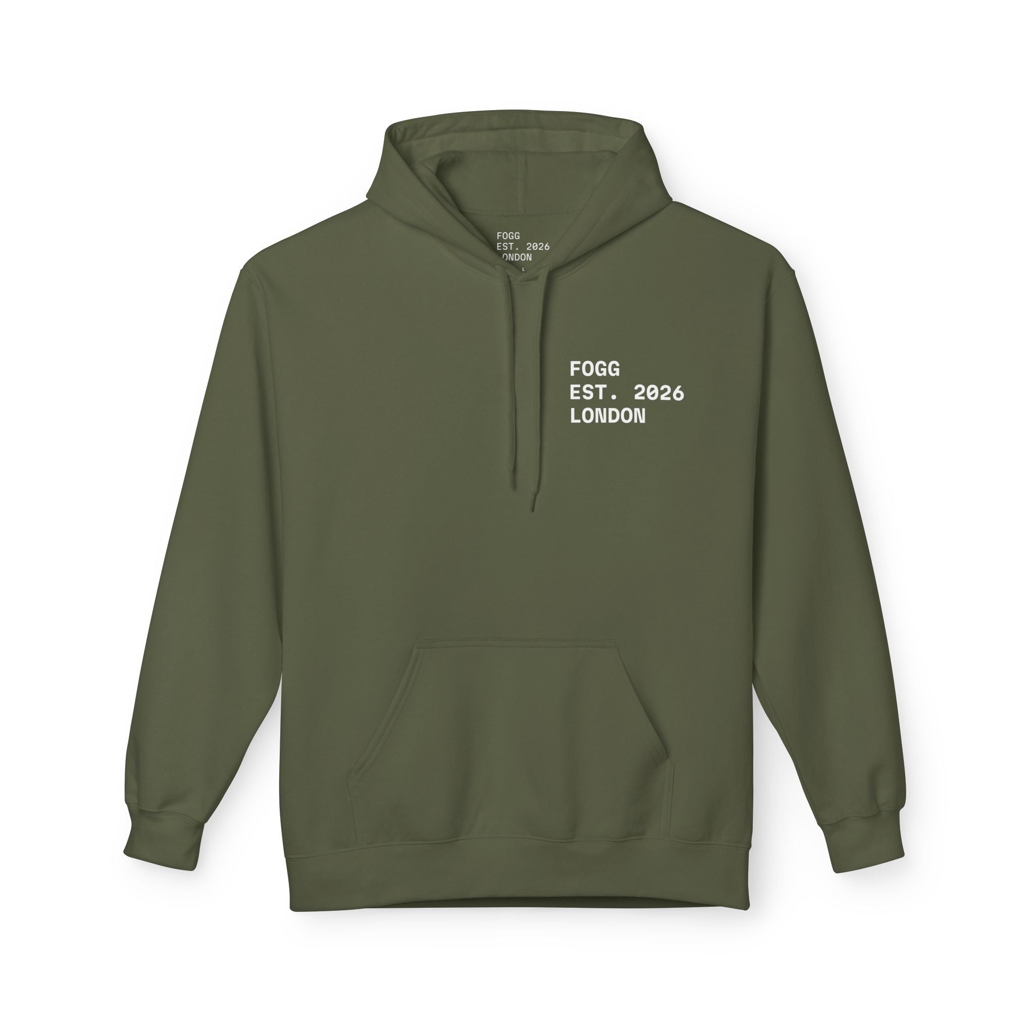 Unisex Cotton Hoodie - Military Green