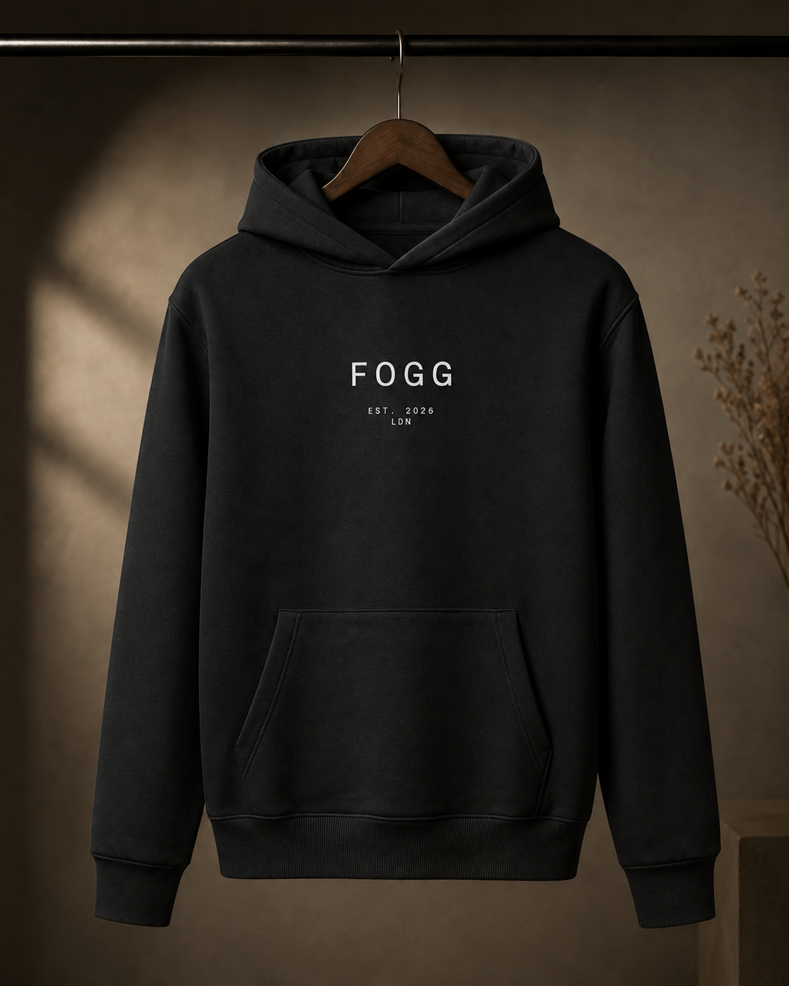 Heavyweight Boxy Hoodie - Deep Black