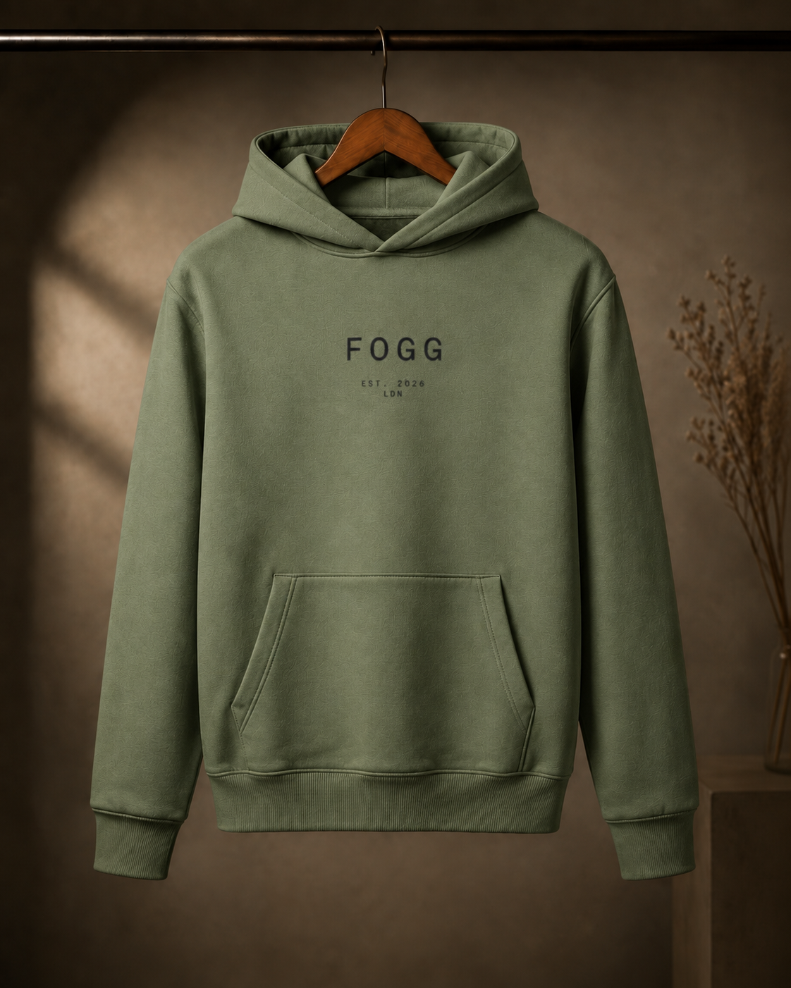 Heavyweight Boxy Hoodie - Earthy Green