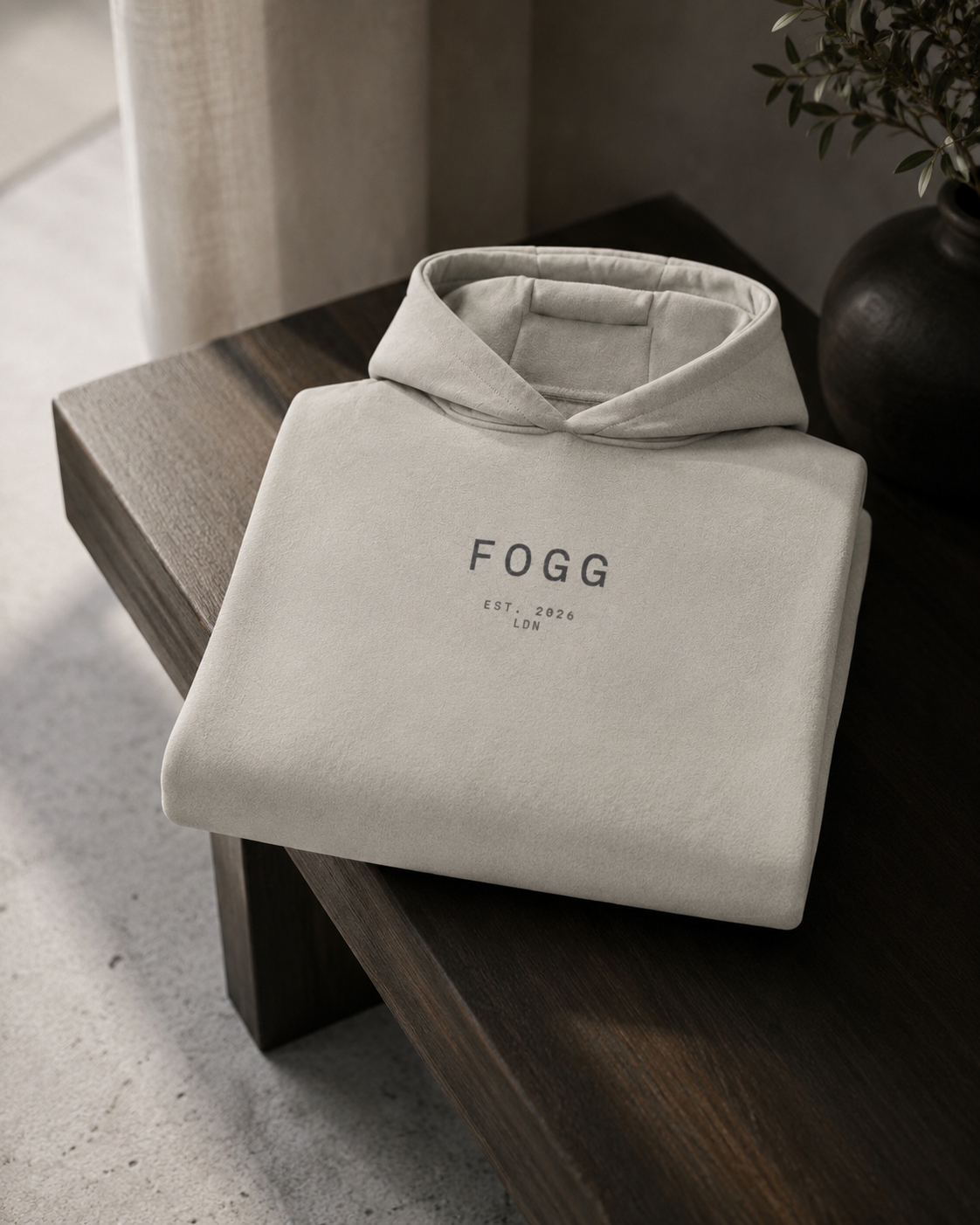 Heavyweight Boxy Hoodie - Natural Stone