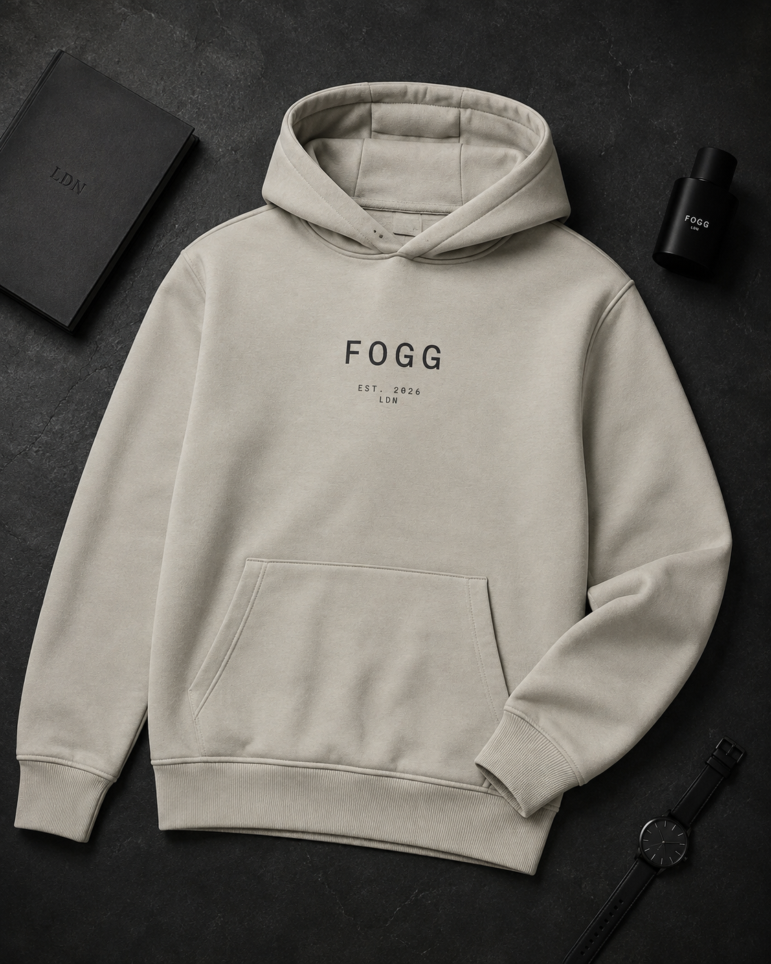 Heavyweight Boxy Hoodie - Natural Stone