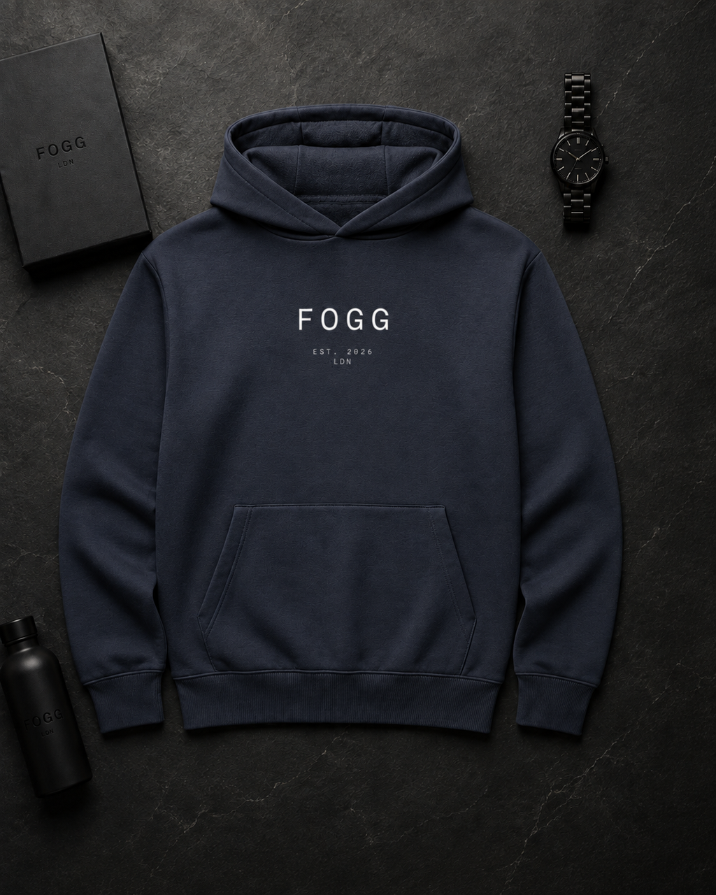 Heavyweight Boxy Hoodie - New French Navy