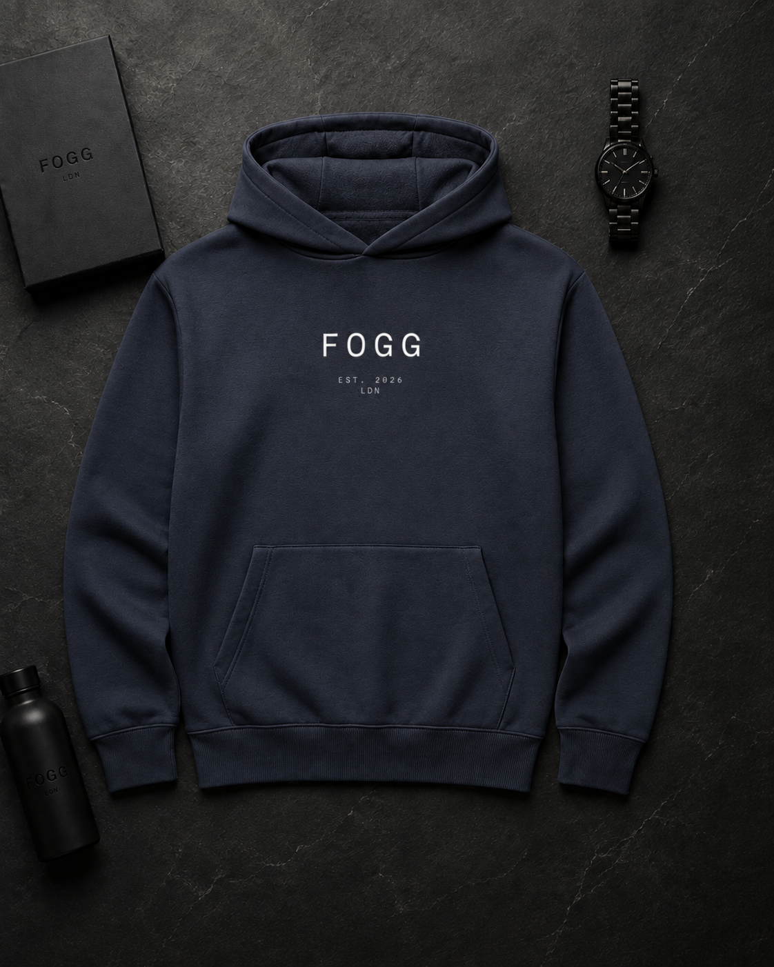 Heavyweight Boxy Hoodie - New French Navy